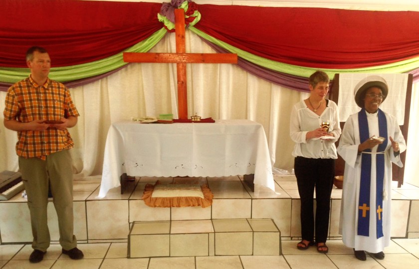 Maria und Jens helden beim Abendmahl